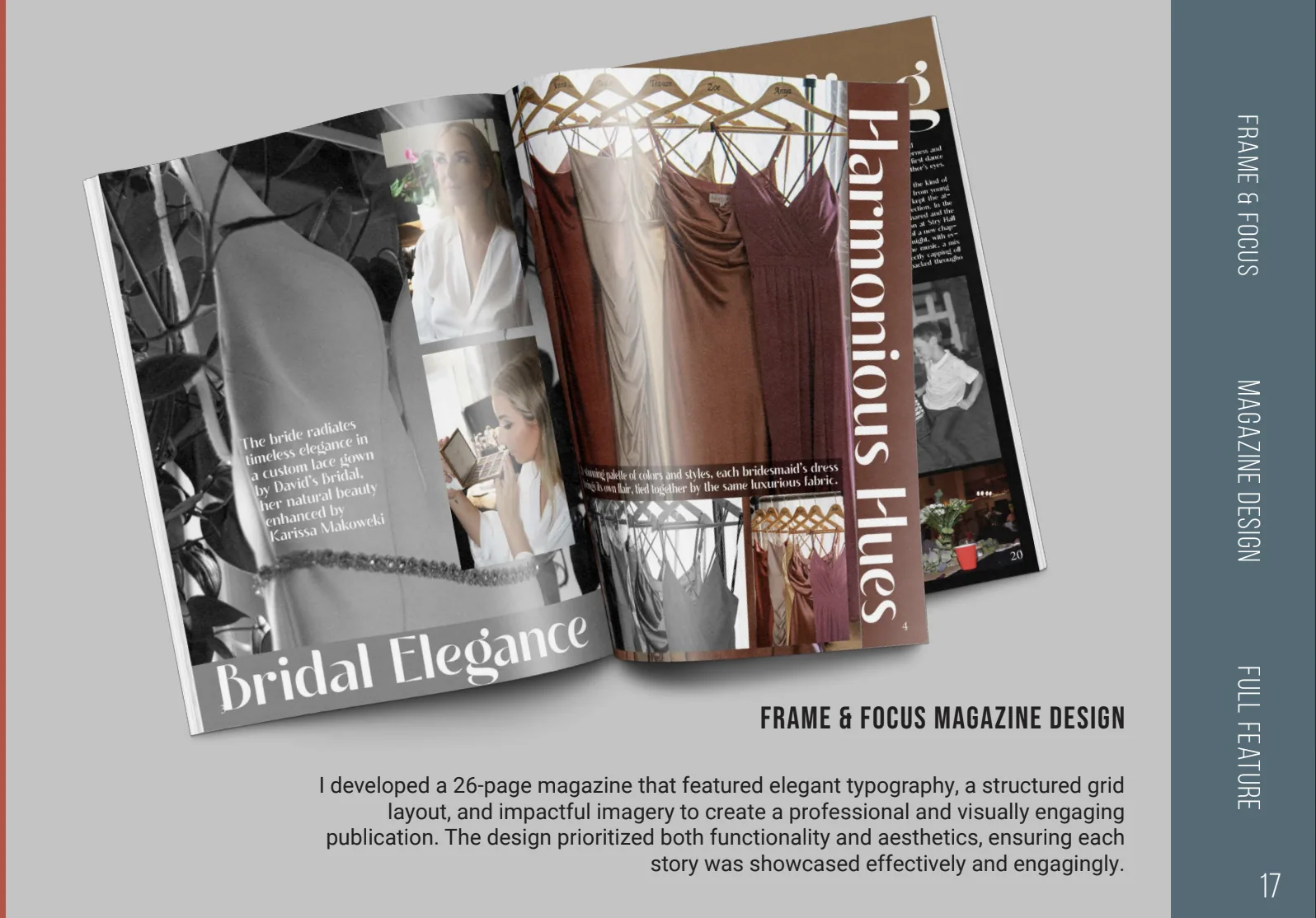 Editorial Design — Frame & Focus — Spreads