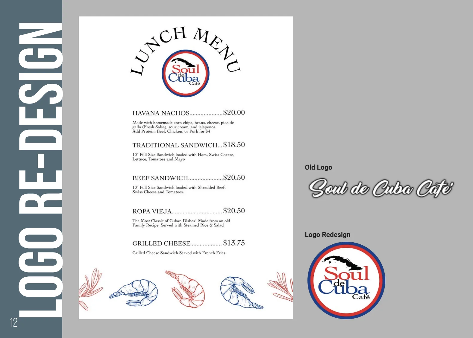 Soul de Cuba — Menu Design